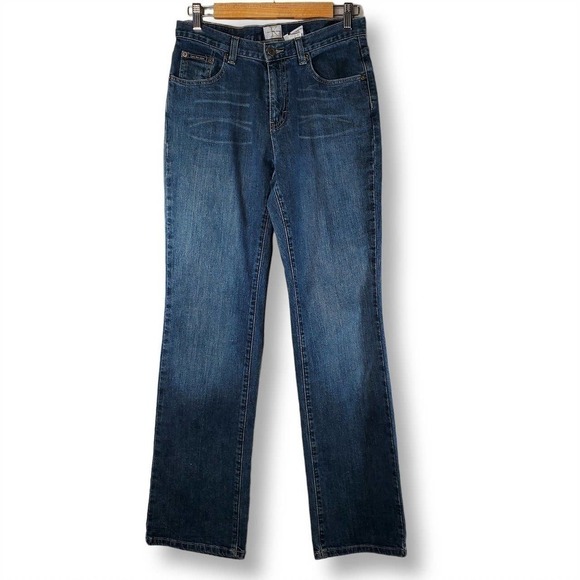 Calvin Klein Jeans Denim - Calvin Klein Jeans Boot Cut Jean Faded Blue Wash Size 4